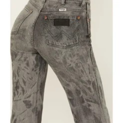 Wrangler Women's Wanderer Laser Acid Wash High Rise Distressed Flare Jeans -Default Template 4 2000371298 001 P4
