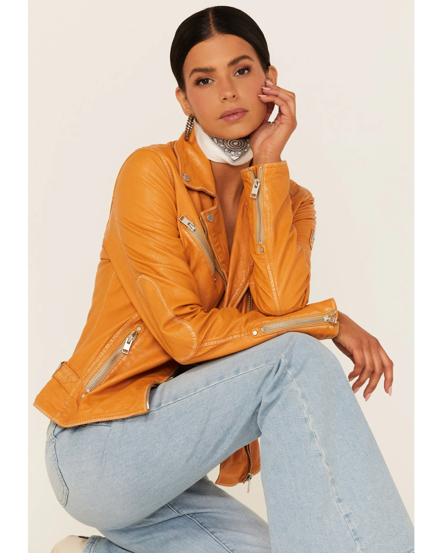 Mauritius Leather Women's Sofia Moto Leather Jacket 1 Mauritius Leather Women's Sofia Moto Leather Jacket