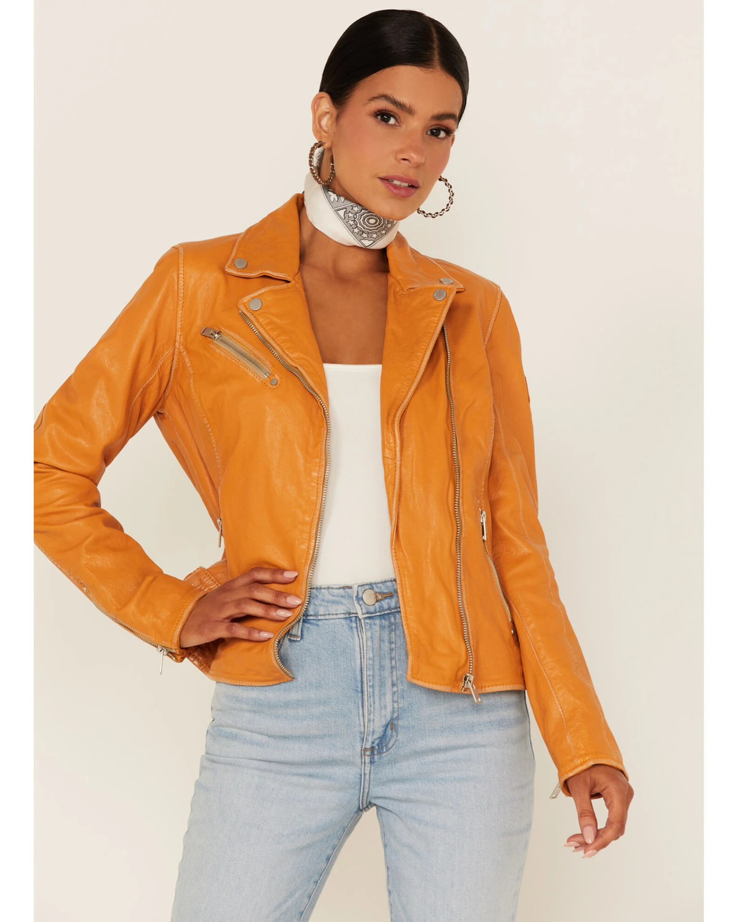 Mauritius Leather Women's Sofia Moto Leather Jacket 2 Mauritius Leather Women's Sofia Moto Leather Jacket - Image 2