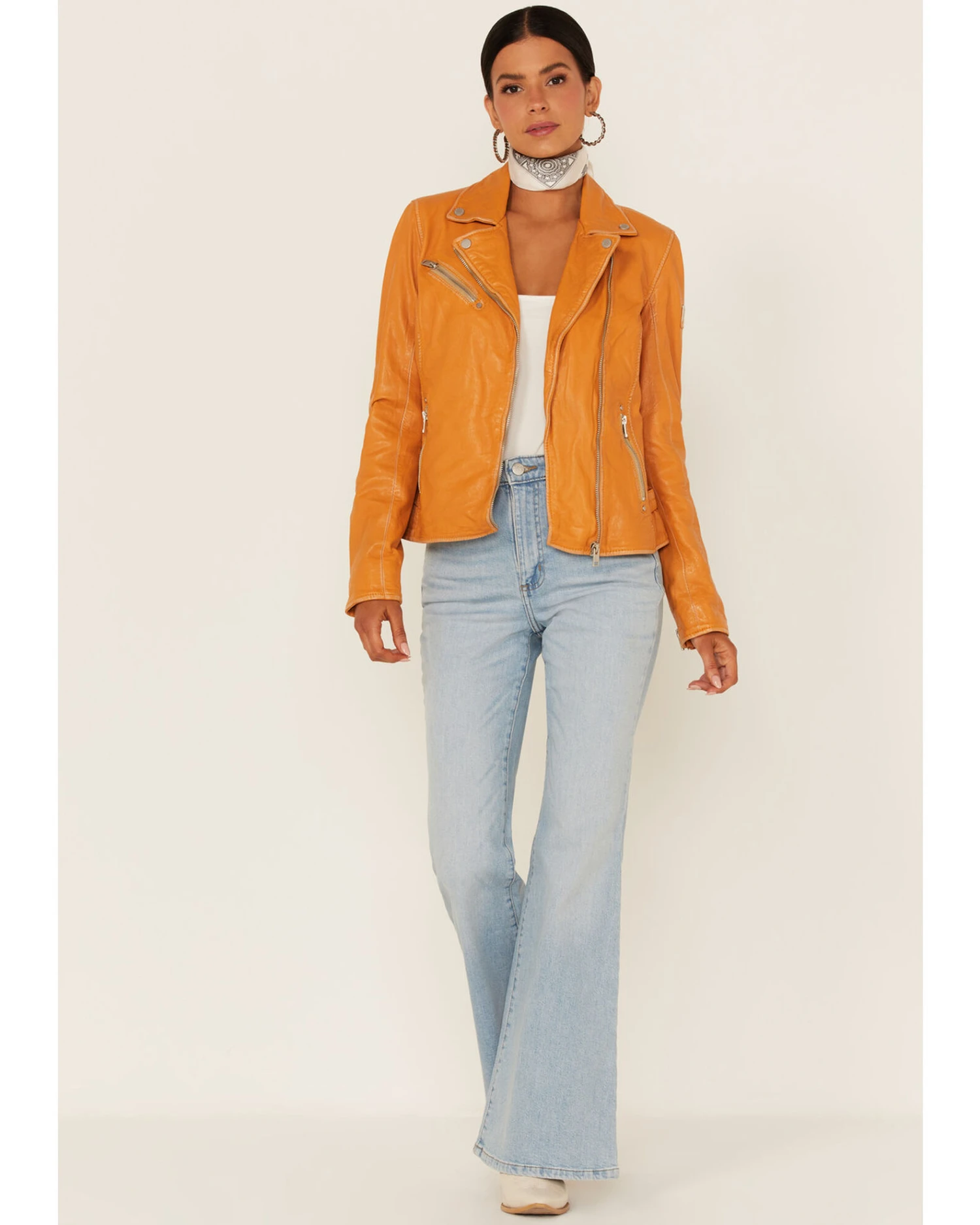 Mauritius Leather Women's Sofia Moto Leather Jacket 3 Mauritius Leather Women's Sofia Moto Leather Jacket - Image 3