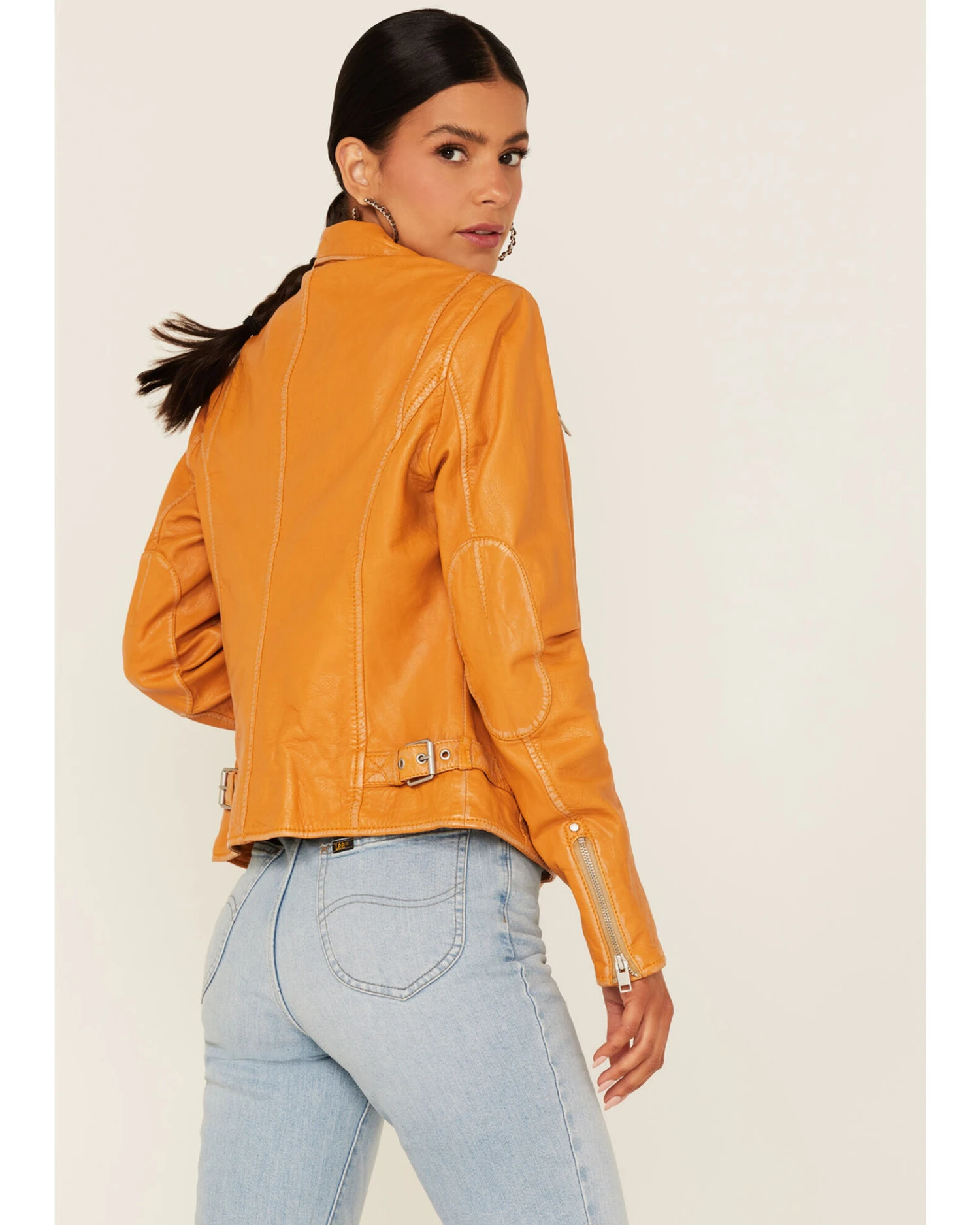 Mauritius Leather Women's Sofia Moto Leather Jacket 4 Mauritius Leather Women's Sofia Moto Leather Jacket - Image 4