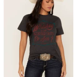 Wrangler Women's Whiskey Acquired Taste Graphic Tee