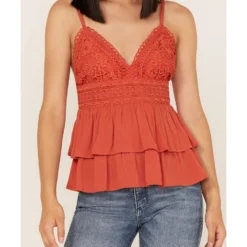 Tempted Women's Crochet Ruffle Crop Cami Top -Default Template 4 2000372838 220 P3