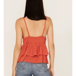 Tempted Women's Crochet Ruffle Crop Cami Top -Default Template 4 2000372838 220 P4