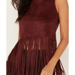 Shyanne Women's Faux Suede Fringe Tank Top  -Default Template 4 2000373017 646 P3