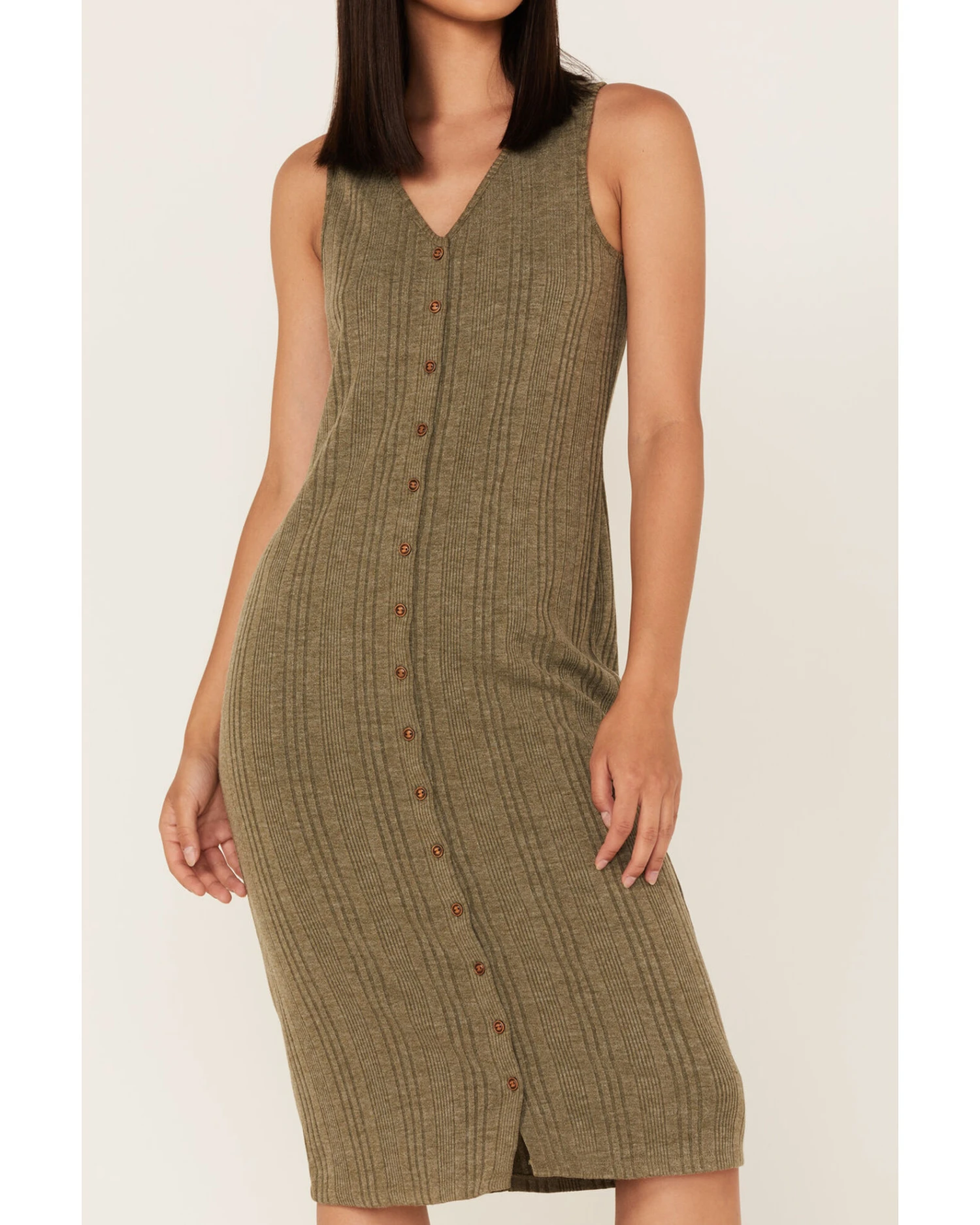 Cleo + Wolf Women's Ribbed Tank Midi Dress 3 Cleo + Wolf Women's Ribbed Tank Midi Dress - Image 3