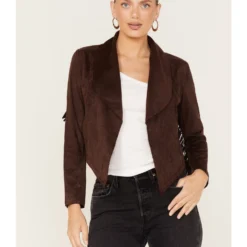 Shyanne Women's Fringe Faux Suede Jacket