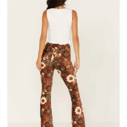 Shyanne Women's Floral Print Corduroy Pants 6 Shyanne Women's Floral Print Corduroy Pants -Default Template 4 2000373385 203 P3