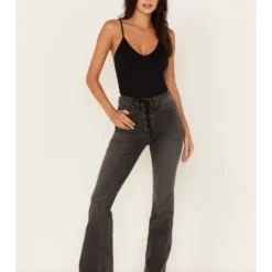 Idyllwind Women's Twelve South Wash Down High Risin Lace-Up Bootcut Jeans