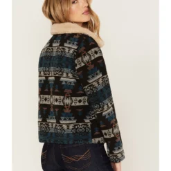 Idyllwind Women's Medium Wash Reversible Sherpa Blanket Denim Jacket -Default Template 4 2000373420 416 P4