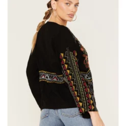 Johnny Was Women's Ezra Embroidered Blouse -Default Template 4 2000373881 001 P4