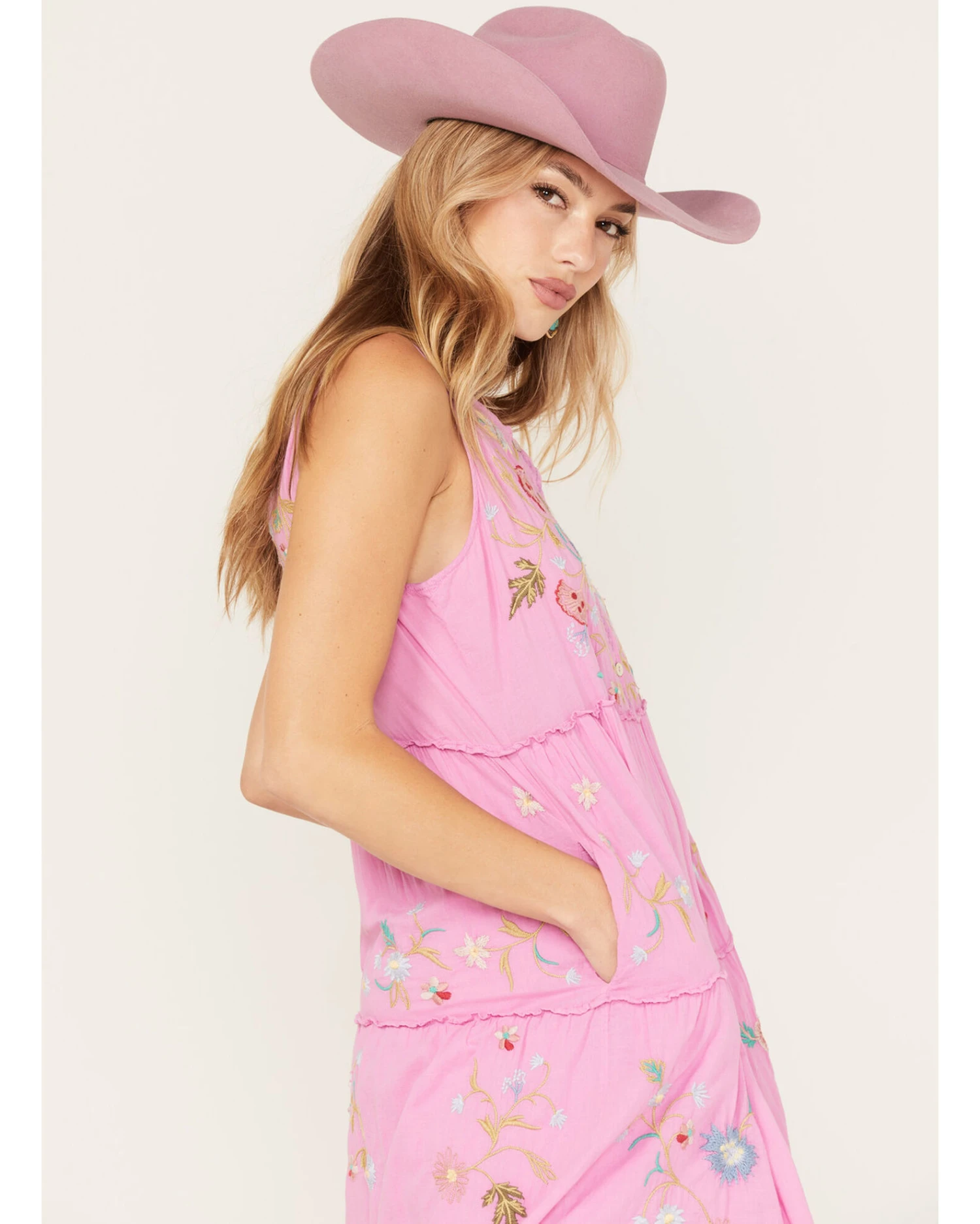 Johnny Was Women's Zanzibar Tiered Embroidered Dress 3 Johnny Was Women's Zanzibar Tiered Embroidered Dress - Image 3