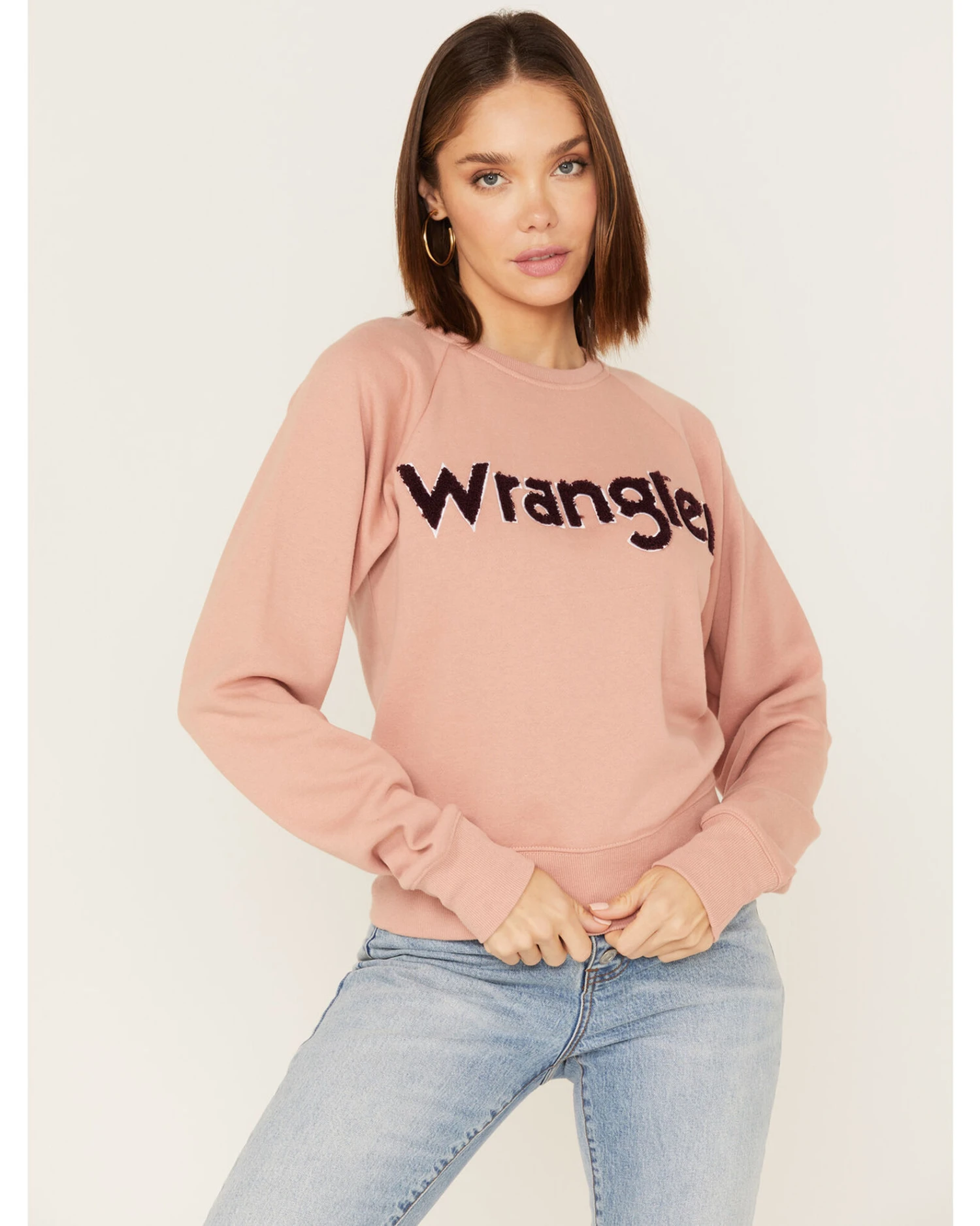 Wrangler Retro Women's Embroidered Logo Sweatshirt 1 Wrangler Retro Women's Embroidered Logo Sweatshirt