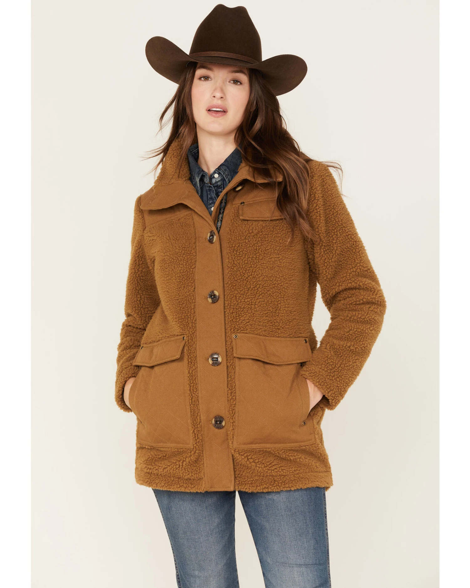 Pendleton Women's Dearborn Barn Wool Fleece Coat 1 Pendleton Women's Dearborn Barn Wool Fleece Coat