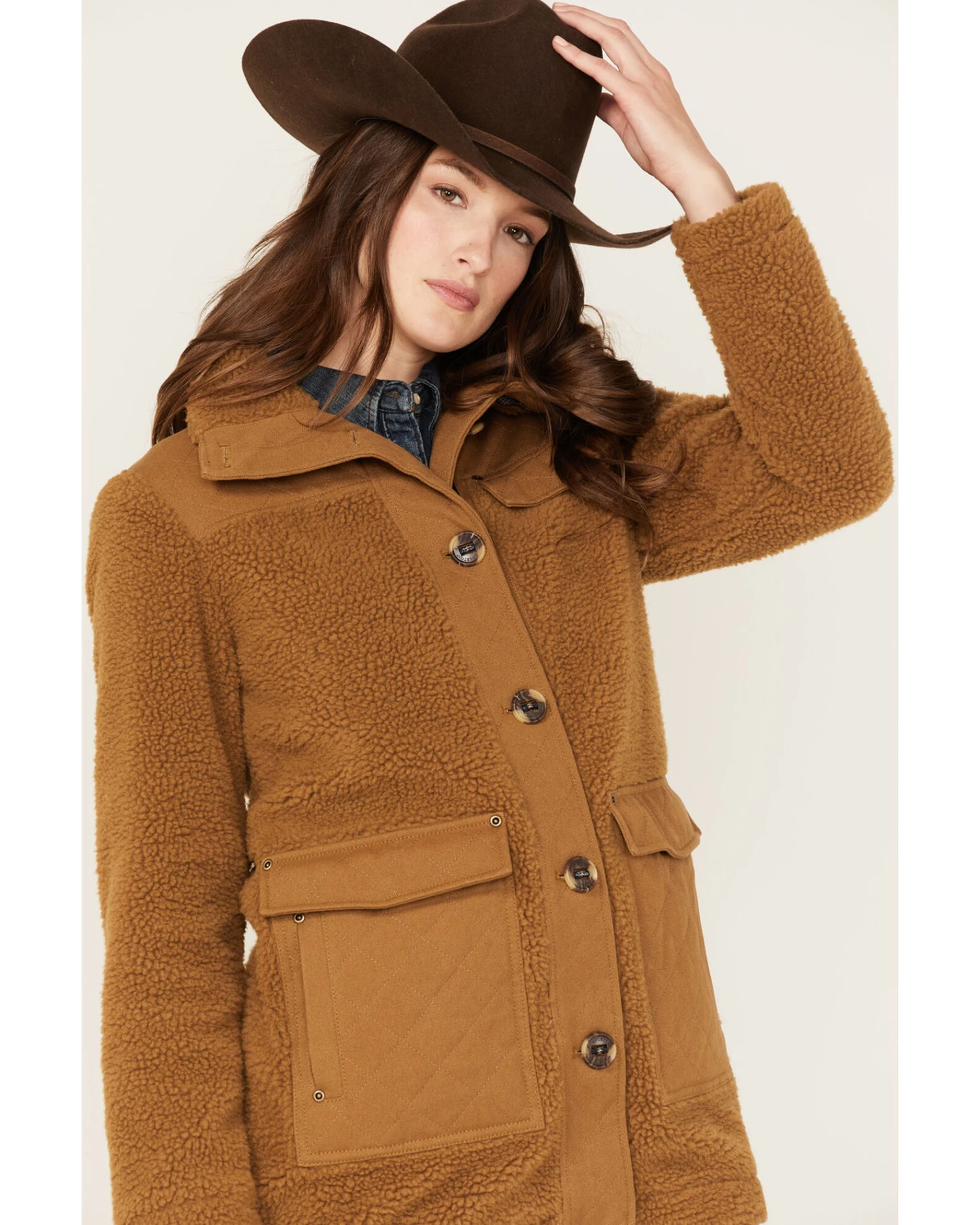 Pendleton Women's Dearborn Barn Wool Fleece Coat 2 Pendleton Women's Dearborn Barn Wool Fleece Coat - Image 2