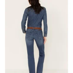 Wrangler Women's Medium Wash Mid Rise Q-Baby Bootcut Ultimate Riding Jeans -Default Template 4 2000375065 400 P3