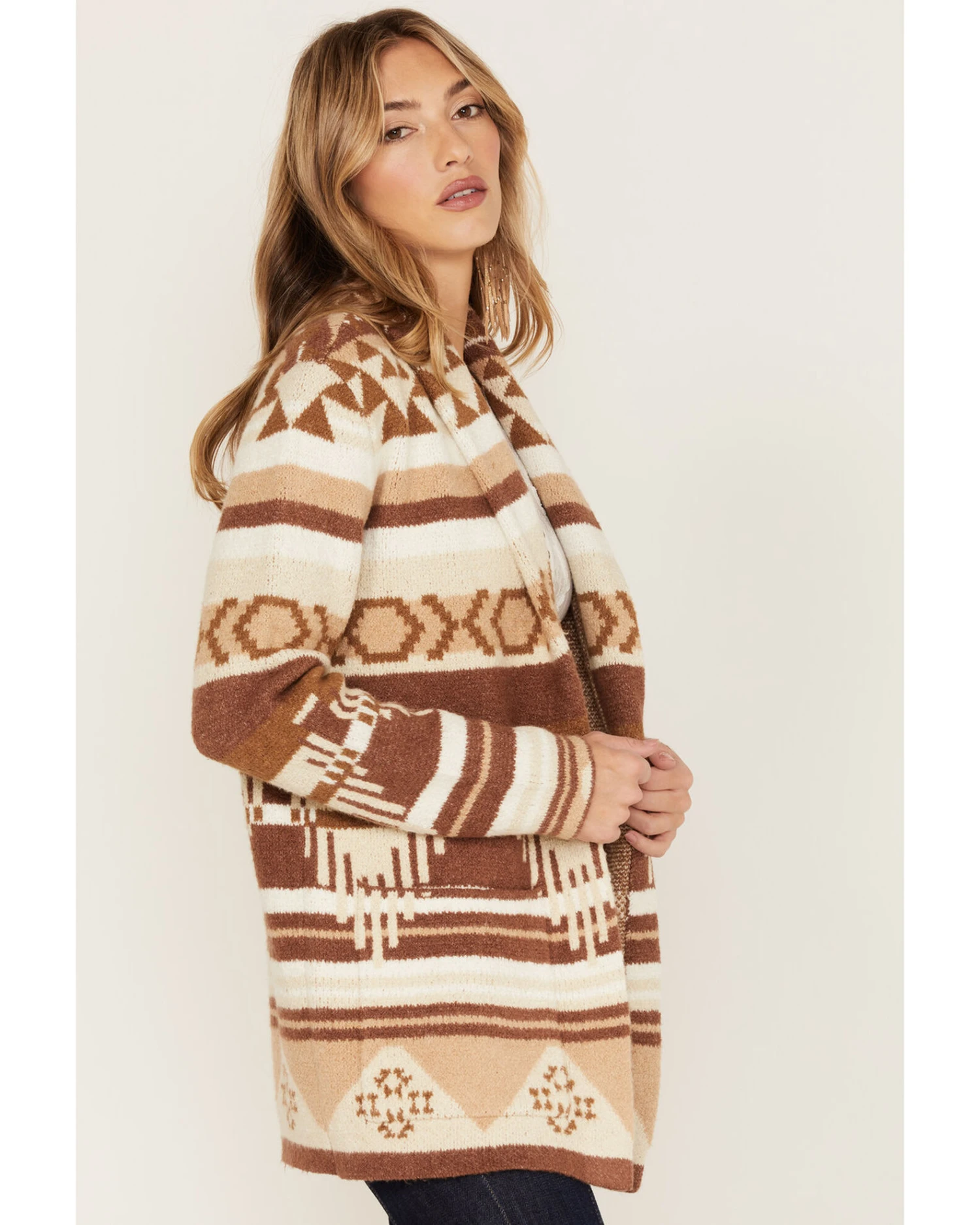 Idyllwind Women's Twin Pines Southwestern Stripe Print Cardigan 2 Idyllwind Women's Twin Pines Southwestern Stripe Print Cardigan - Image 2