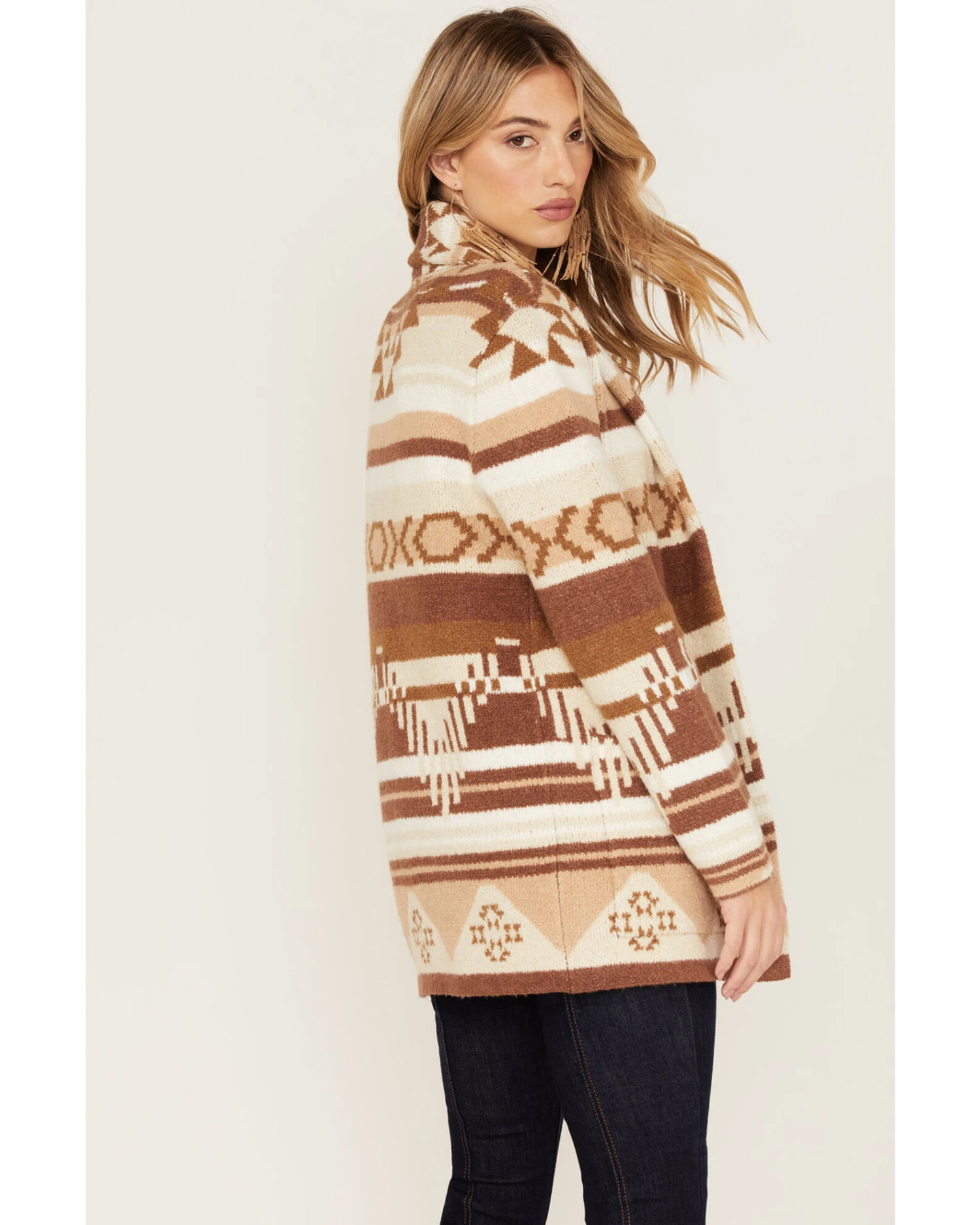 Idyllwind Women's Twin Pines Southwestern Stripe Print Cardigan 4 Idyllwind Women's Twin Pines Southwestern Stripe Print Cardigan - Image 4