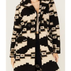 Tasha Polizzi Women's Becket Southwestern Print Sherpa Blanket Coat -Default Template 4 2000375502 001 P3