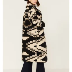 Tasha Polizzi Women's Becket Southwestern Print Sherpa Blanket Coat -Default Template 4 2000375502 001 P4