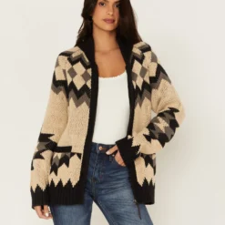 Tasha Polizzi Women's Cabin Southwestern Print Cardigan