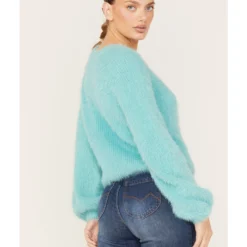 Rock & Roll Denim Women's Fuzzy Knit Sweater -Default Template 4 2000375639 440 P4