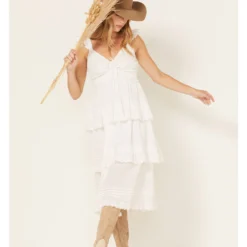 Cleobella Women's Eyelet Lace Amora Midi Dress