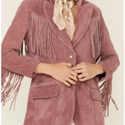 Understated Leather Women's Marlboro Fringe Blazer Jacket 6 Understated Leather Women's Marlboro Fringe Blazer Jacket -Default Template 4 2000376545 650 P3