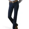 Ariat Women's R.E.A.L. Dark Wash Mid Rise Ella Stretch Straight Jeans