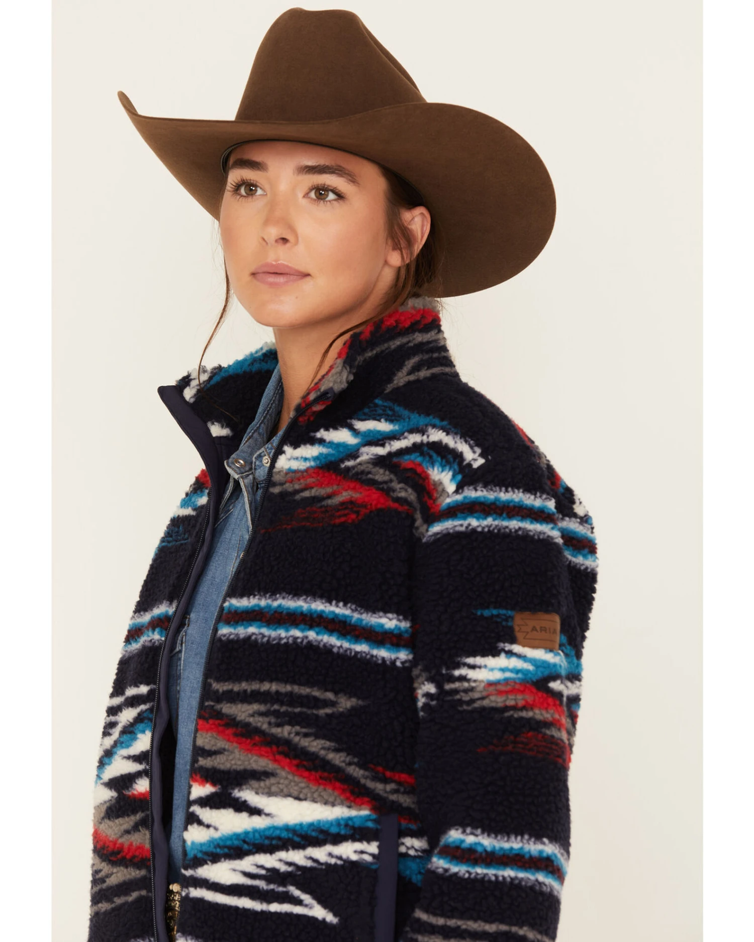 Ariat Women's Chimayo Southwestern Sherpa Jacket 2 Ariat Women's Chimayo Southwestern Sherpa Jacket - Image 2
