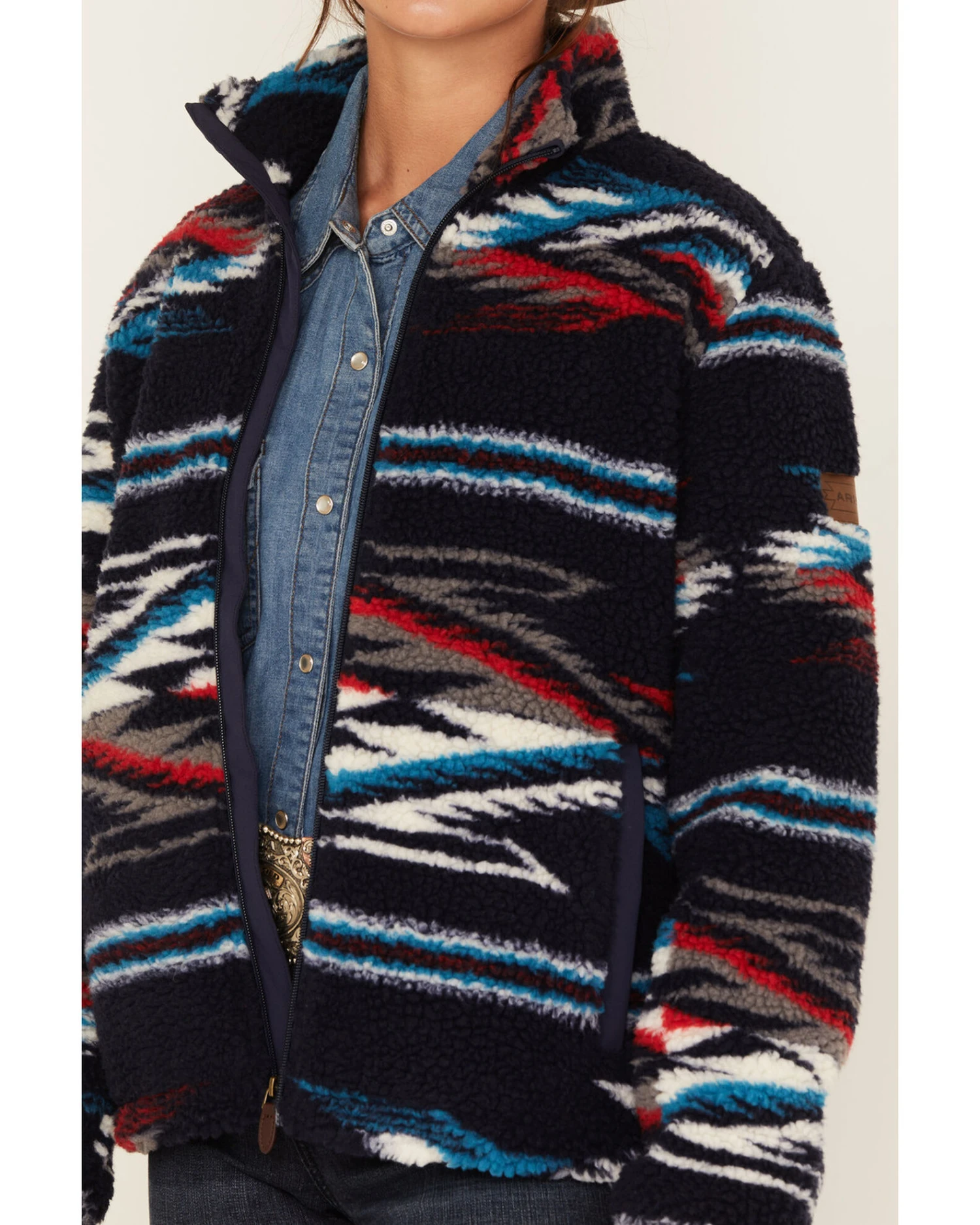 Ariat Women's Chimayo Southwestern Sherpa Jacket 3 Ariat Women's Chimayo Southwestern Sherpa Jacket - Image 3