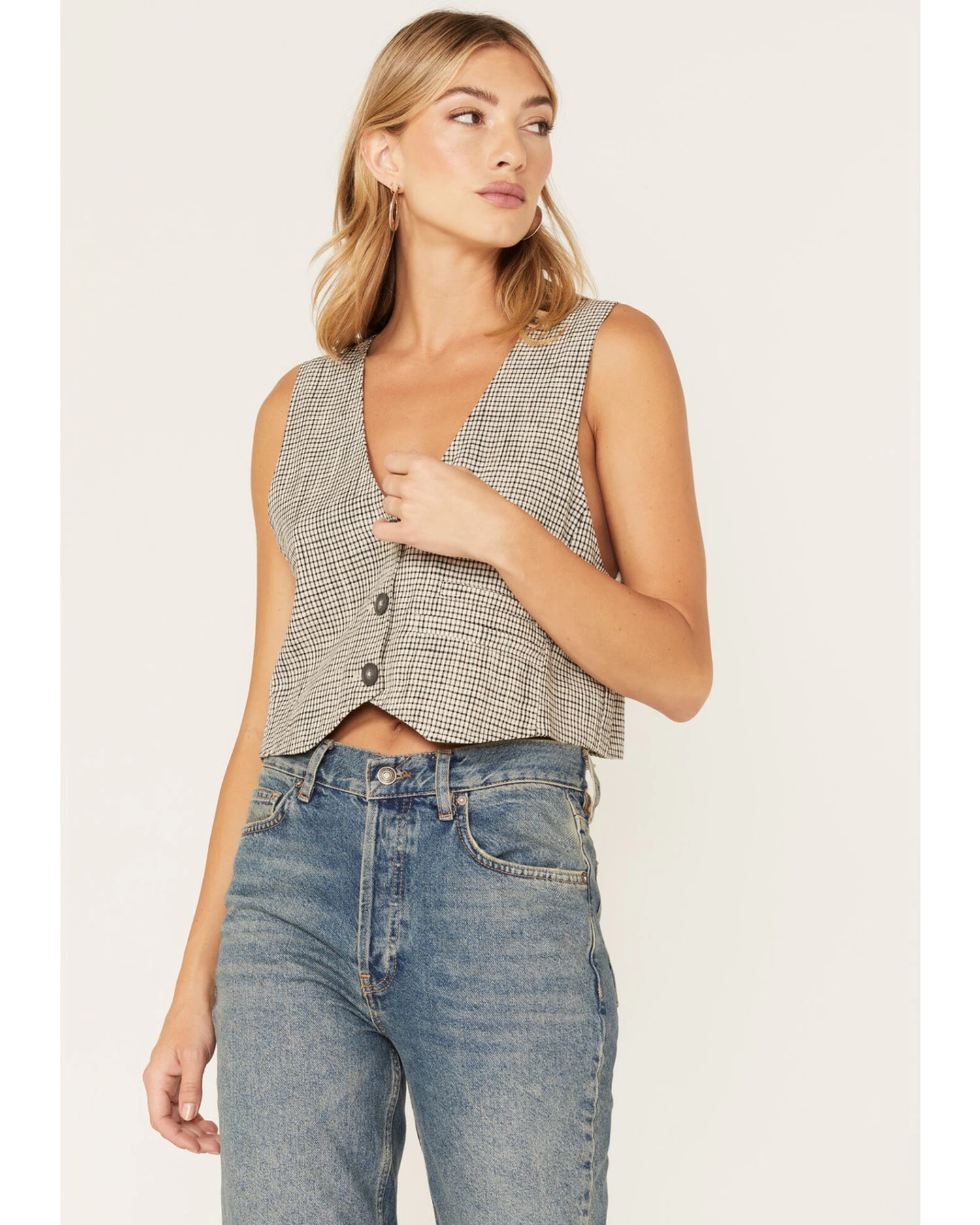 Free People Women's Heritage Micro Vest 2 Free People Women's Heritage Micro Vest - Image 2