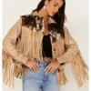 STS Ranchwear Women's Cowhide Frontier Fringe Jacket