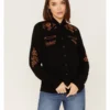 Stetson Women's Floral Embroidered Long Sleeve Snap Western Shirt