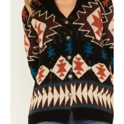 Cotton & Rye Women's Southwestern Print Knit Cardigan Sweater 6 Cotton & Rye Women's Southwestern Print Knit Cardigan Sweater -Default Template 4 2000378265 001 P3