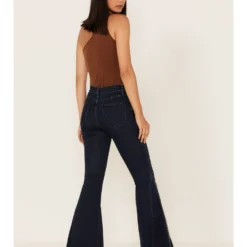 Saints & Hearts Women's Dark Wash High Rise Embroidered Slit Flare Jeans 6 Saints & Hearts Women's Dark Wash High Rise Embroidered Slit Flare Jeans -Default Template 4 2000379209 400 P3