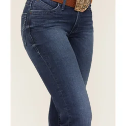 Wrangler Women's Dark Wash Mid Rise Willow Claire Ultimate Riding Trouser Jeans -Default Template 4 2000380201 400 P4