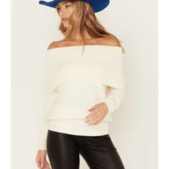Shyanne Women's Off The Shoulder Cable Knit Sweater