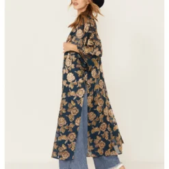 Shyanne Women's Burnout Floral Print Kimono 7 Shyanne Women's Burnout Floral Print Kimono -Default Template 4 2000380671 401 P4