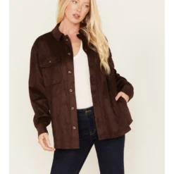 Cleo + Wolf Women's Faux Suede Shacket