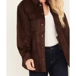 Cleo + Wolf Women's Faux Suede Shacket 6 Cleo + Wolf Women's Faux Suede Shacket -Default Template 4 2000380771 240 P3