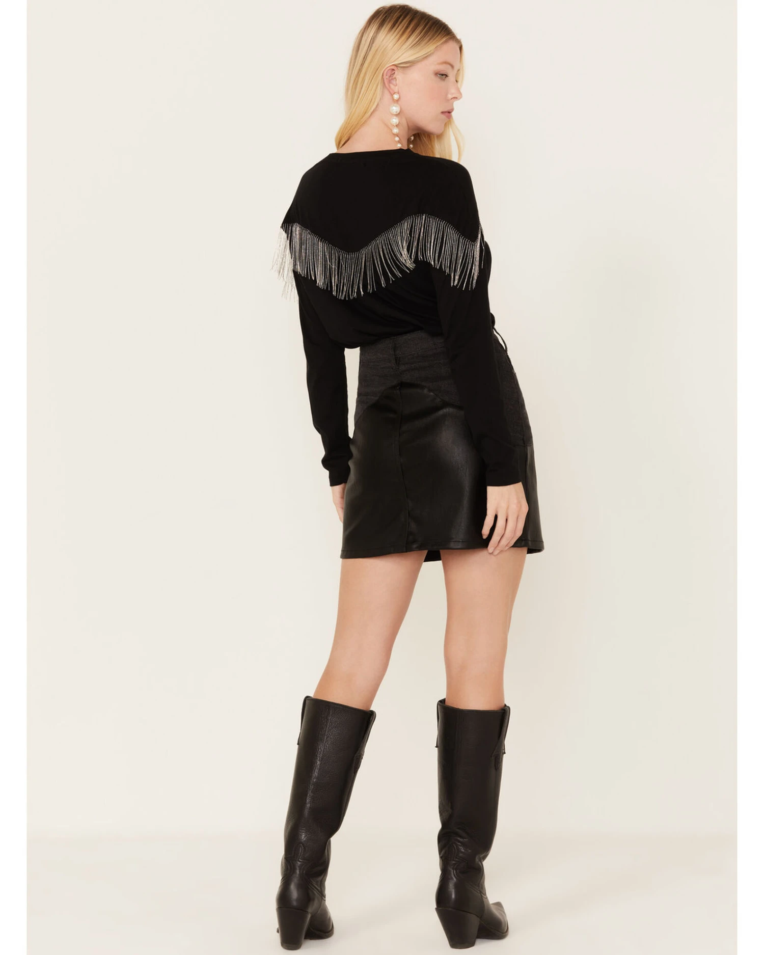 Rock & Roll Denim Women's Western Yoke Skirt 3 Rock & Roll Denim Women's Western Yoke Skirt - Image 3