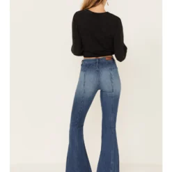 Shyanne Women's Medium Wash High Rise Eden Stretch Flare Jeans -Default Template 4 2000381363 414 P3