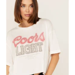 The Laundry Room Women's Coors Light Rhinestone Neon Light Graphic Tee