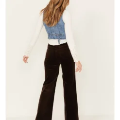 Cleo + Wolf Women's High Rise Loose Corduroy Wide Jeans 6 Cleo + Wolf Women's High Rise Loose Corduroy Wide Jeans -Default Template 4 2000381497 240 P3