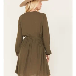 Jolt Women's Floral Embroidered Long Sleeve Dress -Default Template 4 2000381568 341 P4