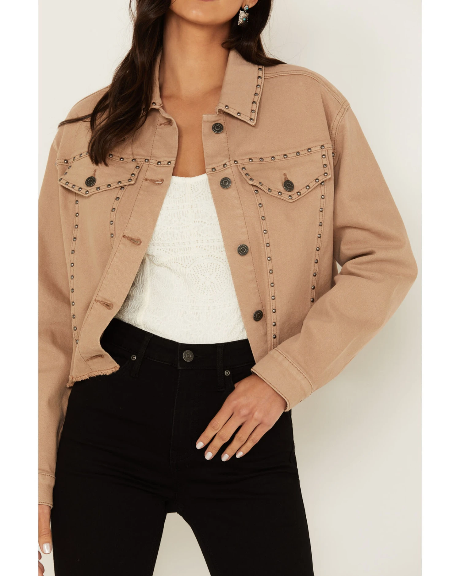 Idyllwind Women's Studded Cropped Jacket 3 Idyllwind Women's Studded Cropped Jacket - Image 3