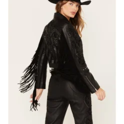 Wonderwest Women's Studded Leather Moto Jacket -Default Template 4 2000382470 001 P4