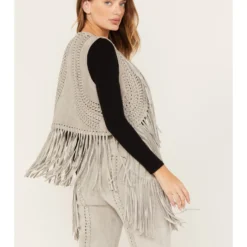 Wonderwest Women's Suede Fringe Vest -Default Template 4 2000382474 020 P4