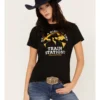 Changes Women's Yellowstone Train Station Short Sleeve Graphic Tee